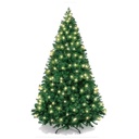 Pre-Lit Premium Hinged Christmas Tree 4Ft  W/150 Lights - Clear 