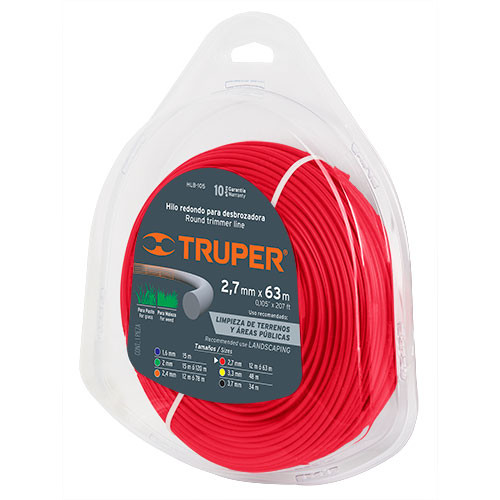 Truper Trimmer Line Square - Red 207'