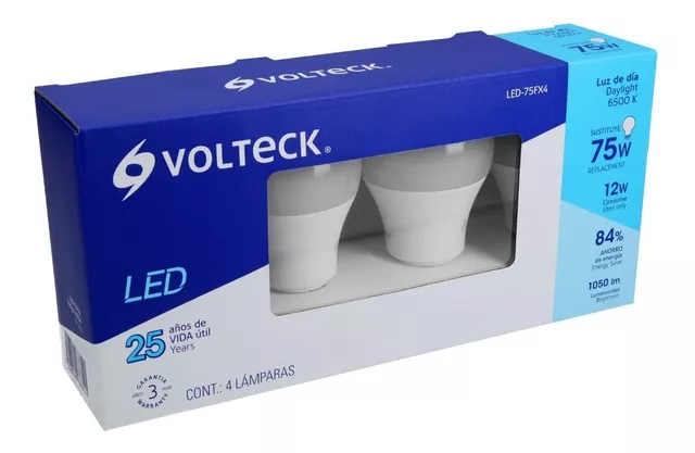 Volteck Led Bulb 75W 4Pcs - Daylight  