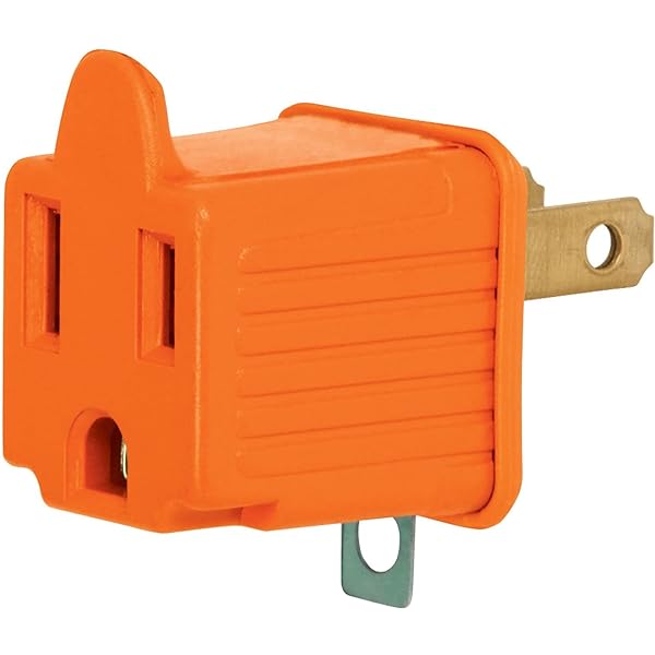 Volteck Orange Adaptor 3 To 2 Adaptor 