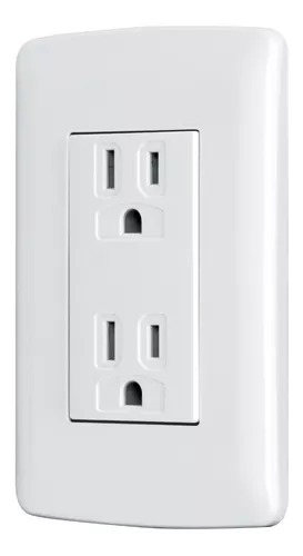 Volteck  Dual Receptacle Wall Plate Italian - White