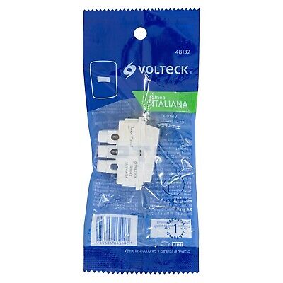 Volteck  1 Way Rocker Switch Italian Style - White