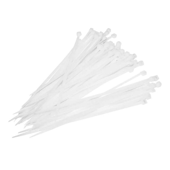 Volteck Plastic Wire Ties 40lbs, 8" 50/Pk 