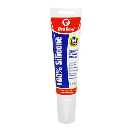 RedDevil 100% Silicone Architectural Grade Sealant (Caulk) - White