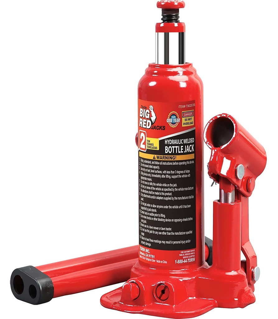 Big Red Jacks Hydraulic Bottle Jack 2 Ton