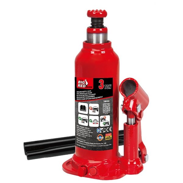 Big Red Jacks Hydraulic Bottle Jack 3 Ton