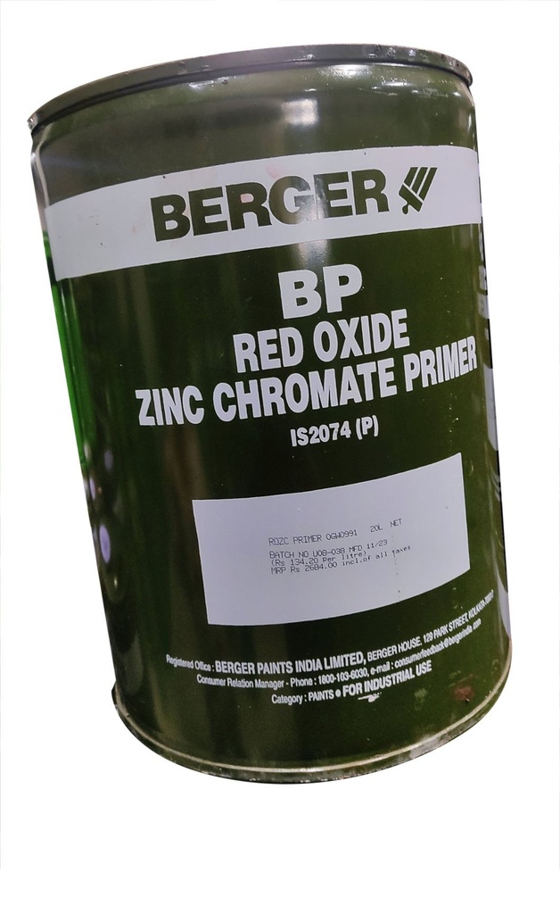 Berger  Zinc Chromate - Grey Oxide 5 Gallon