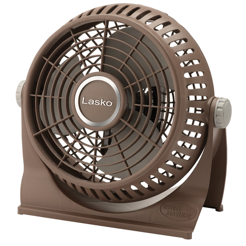 Lasko 2 Speed Pivoting Desk Fan - Brown 10” 