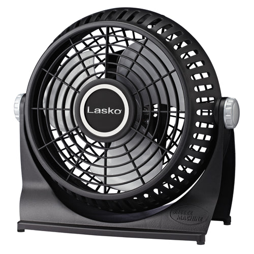 Lasko 2 Speed Pivoting Desk Fan - Black 10” 