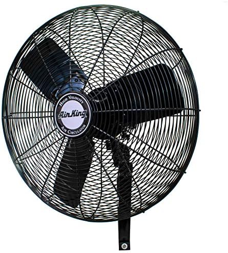 Air King Oscillating Wall Mount Fan - Black 24”