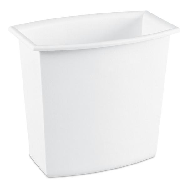 Sterilite Rectangular Vanity Wastebasket 2 Gal, 7.6L