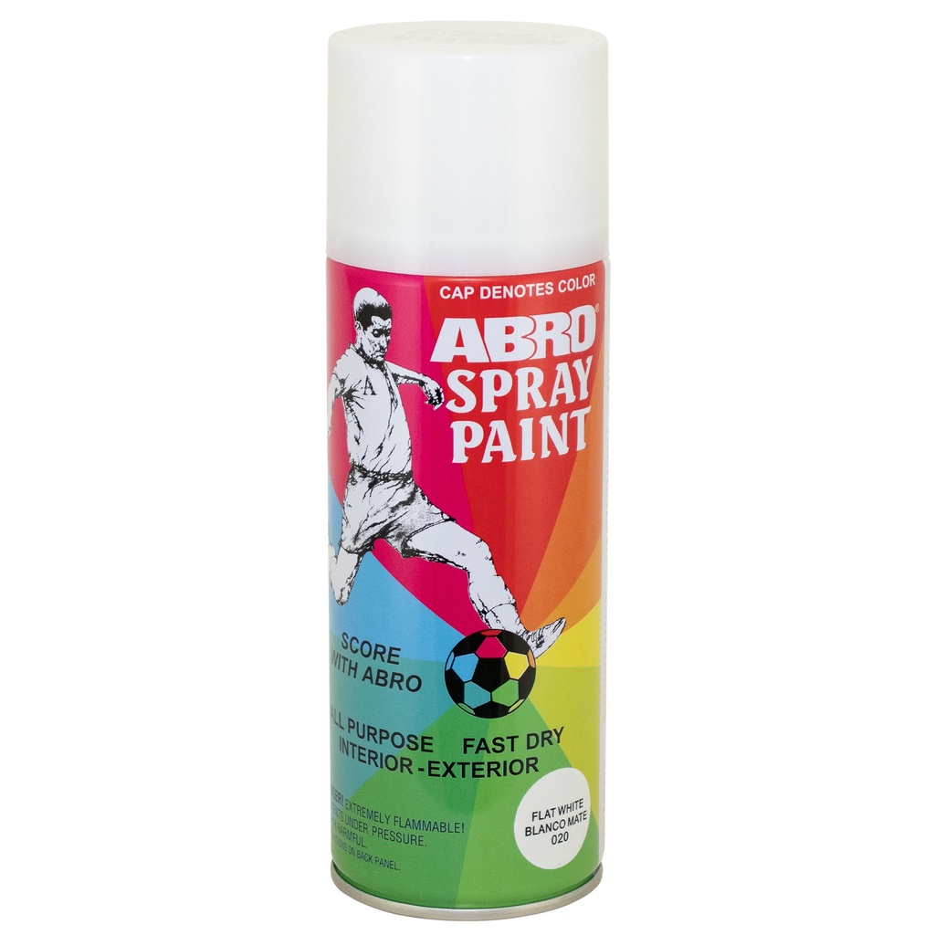 Abro Spray Paint 8oz - Flat White