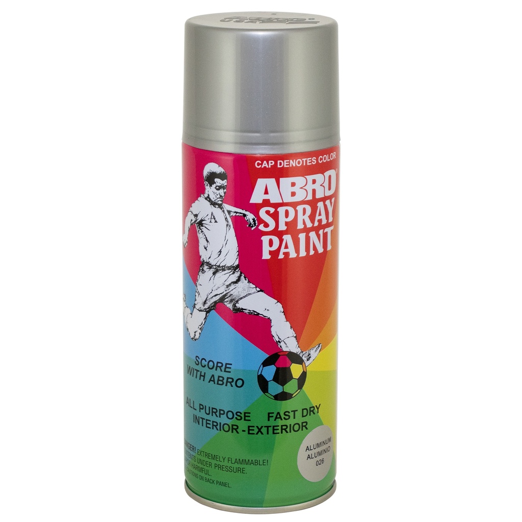 Abro Spray Paint 8oz - Aluminum 