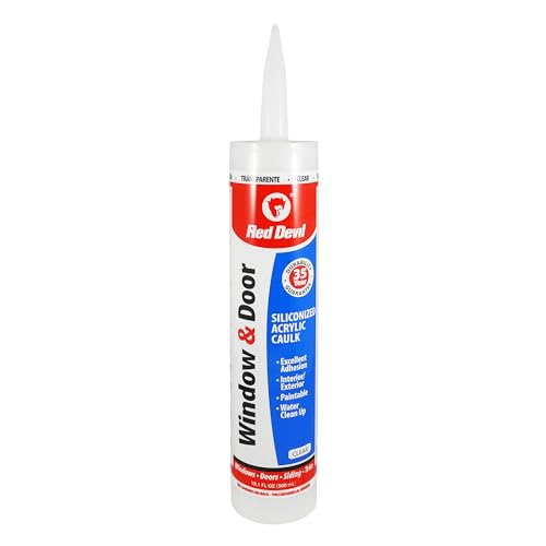 DAP Red Devil Acrylic Caulk Siliconized Cartridge - White 10oz