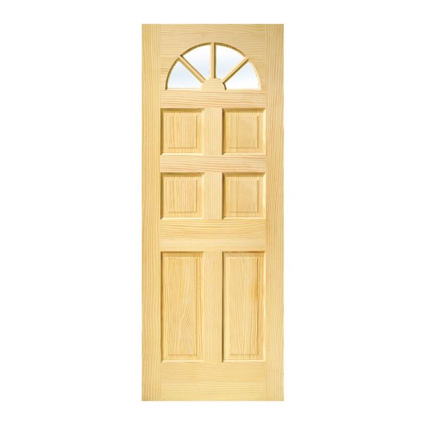 Sunburst Pitch Pine Door 36 x 80"