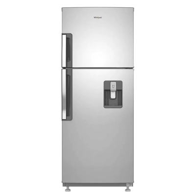 Whirlpool Top/Bottom Mount Fridge W/ Dispenser, Frost Free, Tropicalized - Silver 9cft