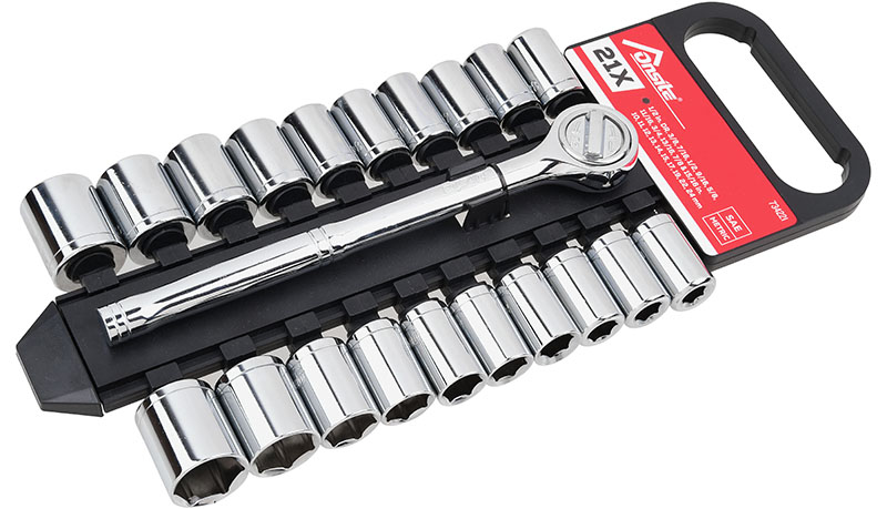 Socket Set 1/2 DR. 11Pc: 10, 11, 12, 13, 14, 15, 17, 19, 22 & 24mm