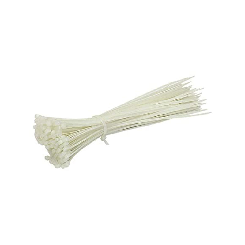 Alcor Cable Ties - White 4″ x 2.5mm, 100pcs