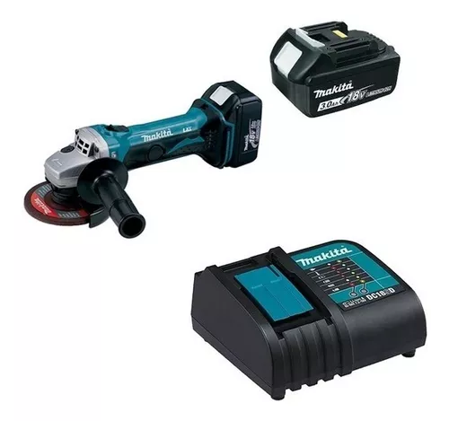 Makita Makita Cordless Angle Grinder  4 1/2″ W/ Battery & Charger 