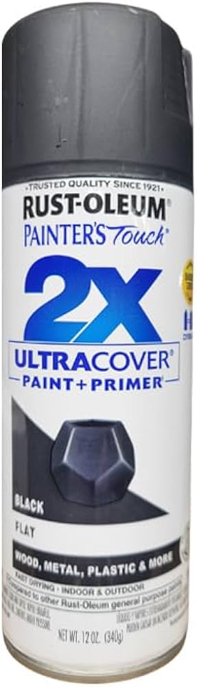 Rust-Oleum  2X Spray Paint Primer 12oz - Flat Black 