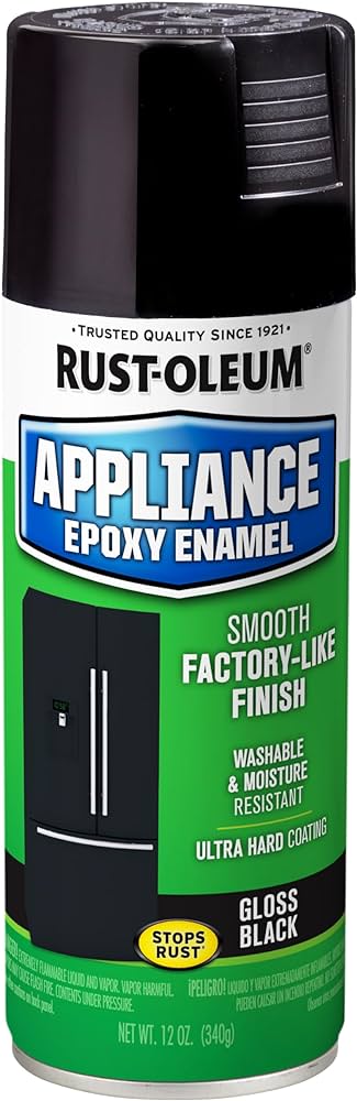 Rust-Oleum  Appliance Enamel Epoxy Spray Paint 12oz - Black 