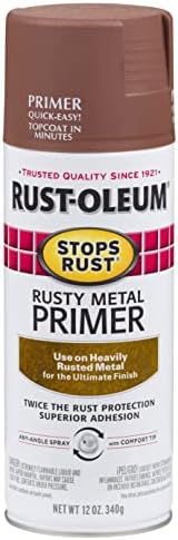 Rust-Oleum Rusty Metal Primer Stops Rust Spray Paint 12oz