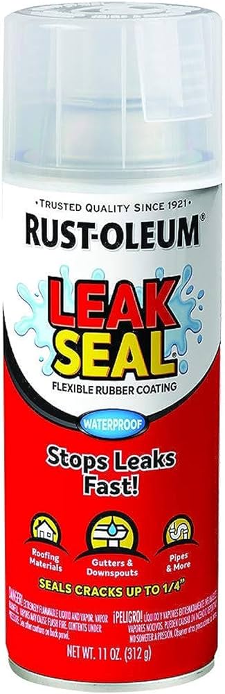 Rust-Oleum  Leak Seal Spray - Clear 12oz 