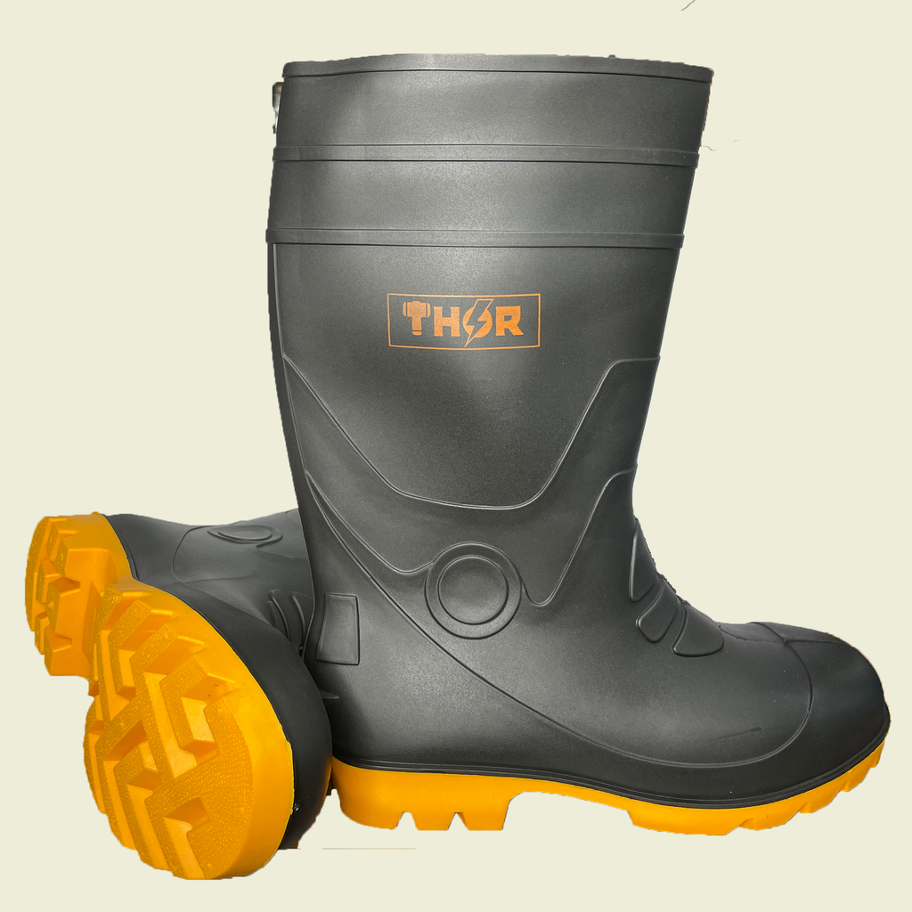 Thor   Steel Tip Boots Tall Size 7