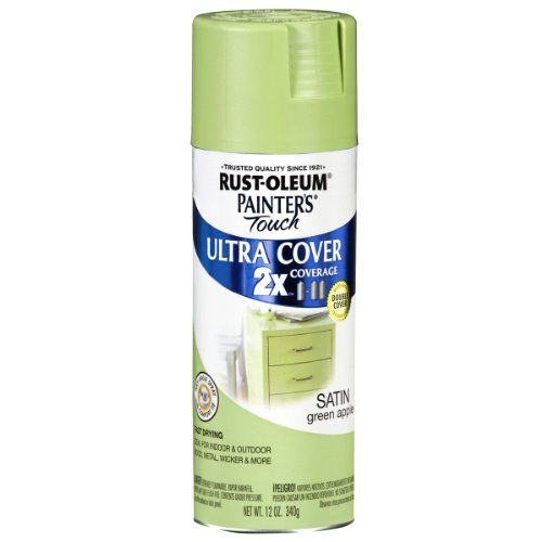 Rust-Oleum  2x Spray Paint 12oz - Satin Green Apple 