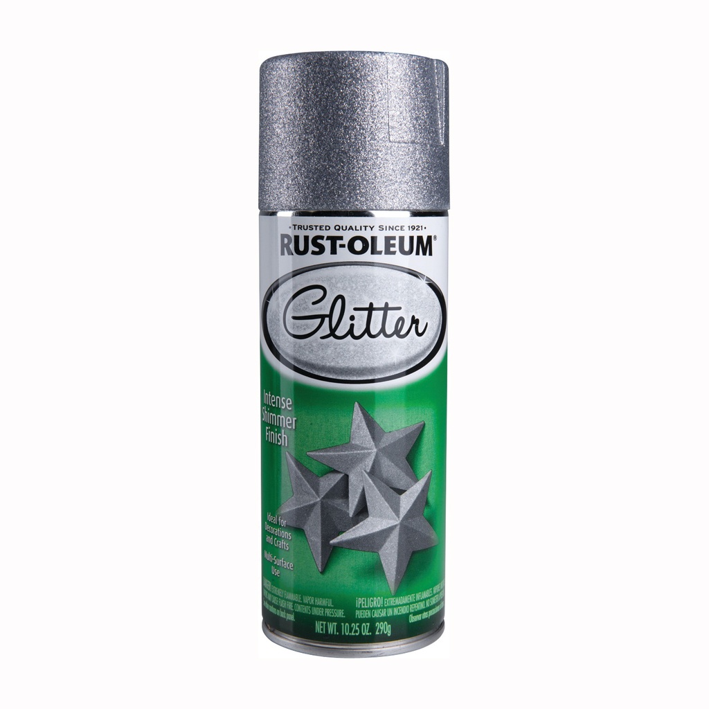 Rust-Oleum Specialty Glitter Spray Paint - Silver 10oz 