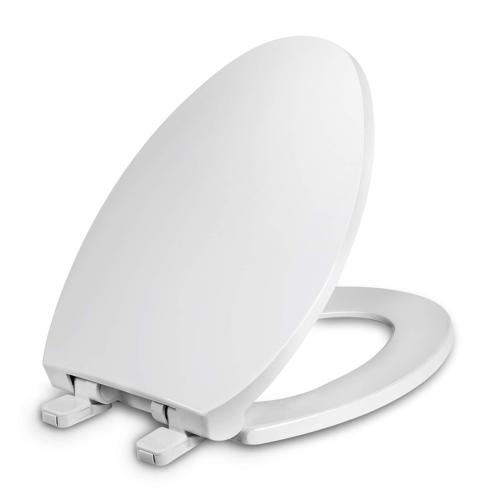 Winsford Elongated Plastic Toilet Seat - White