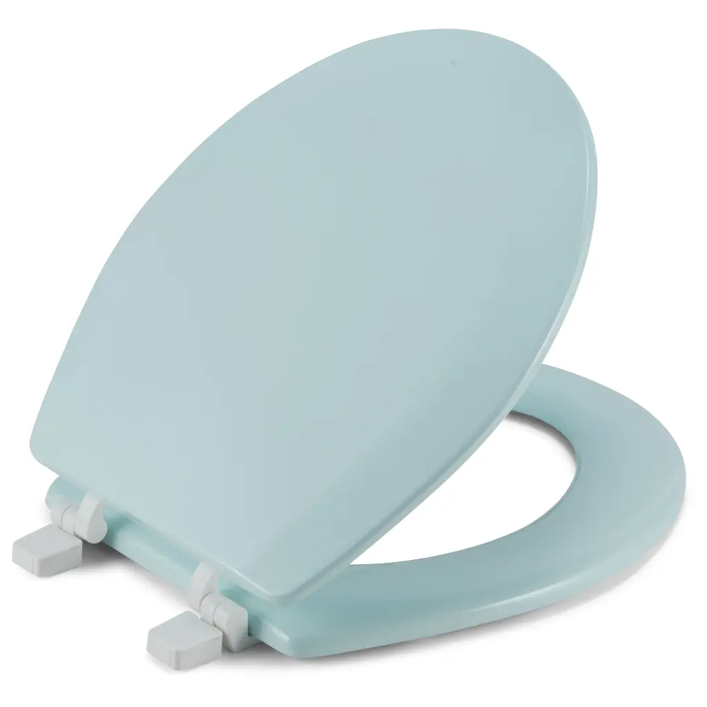 Winsford Round Wooden Toilet Seat - Blue