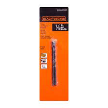 Black+Decker  Black Oxide Drill Bit 1/8” 