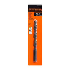 Black+Decker  Black Oxide Drill Bit 3/8”