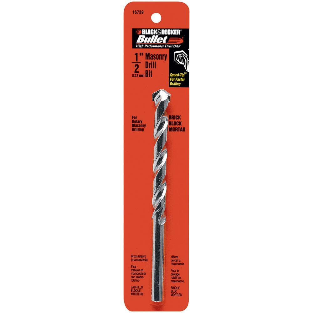 Black+Decker  Concrete Drill Bit 1/2” 