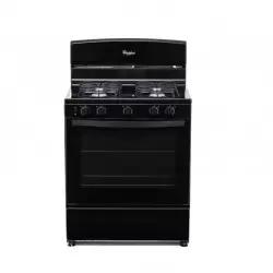 Whirlpool  4 Burner Gas Stove - Black 30"