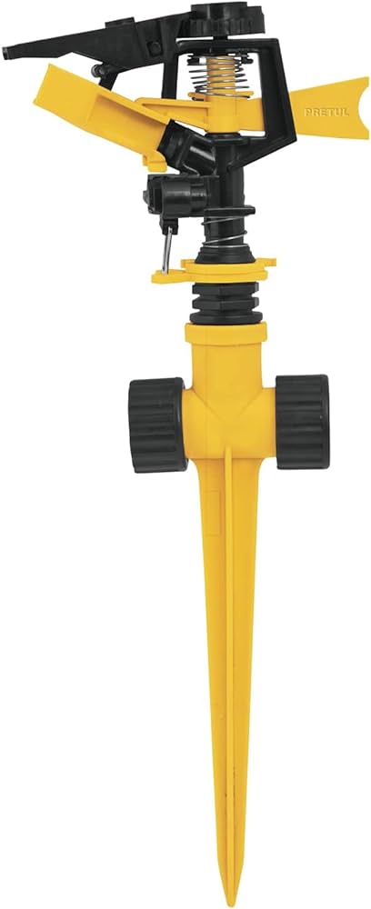 Pretul 2 Way Plastic Sprinkler - Yellow