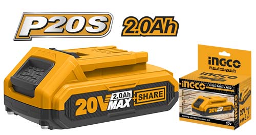 Ingco Battery Pack Lithium-Ion 20V (2 Amps)