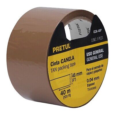 Pretul Box Sealing Tape 40M - Brown 