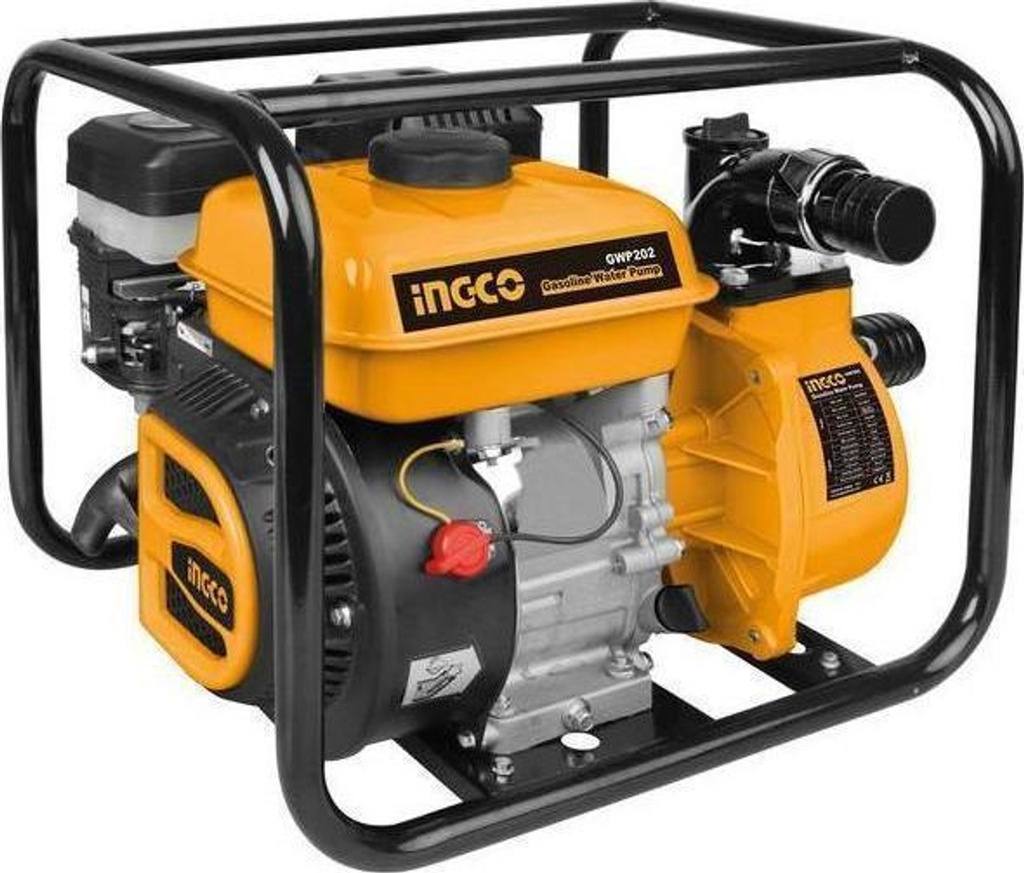 Ingco Industrial Gasoline Water Pump 7.0Hp Engine W/ 2" Suction & Discharge Port