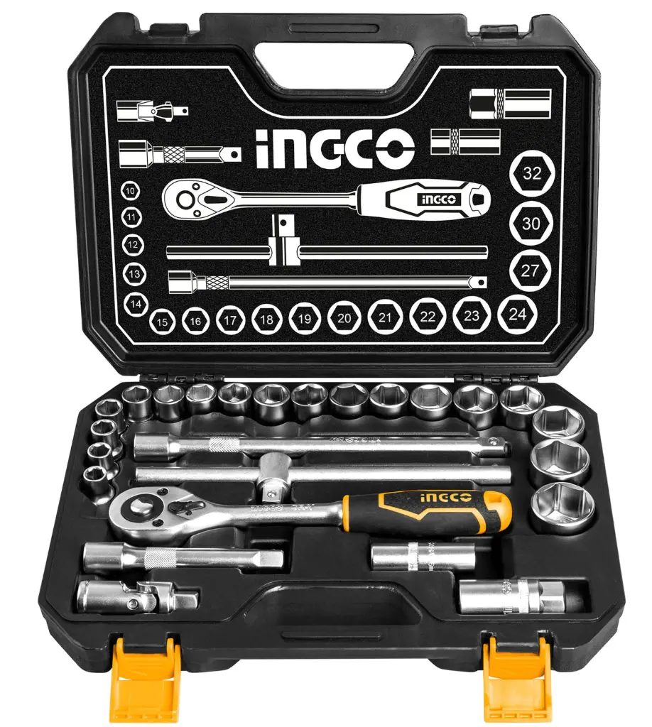 Ingco Industrial Socket Set 1/2" 25Pcs