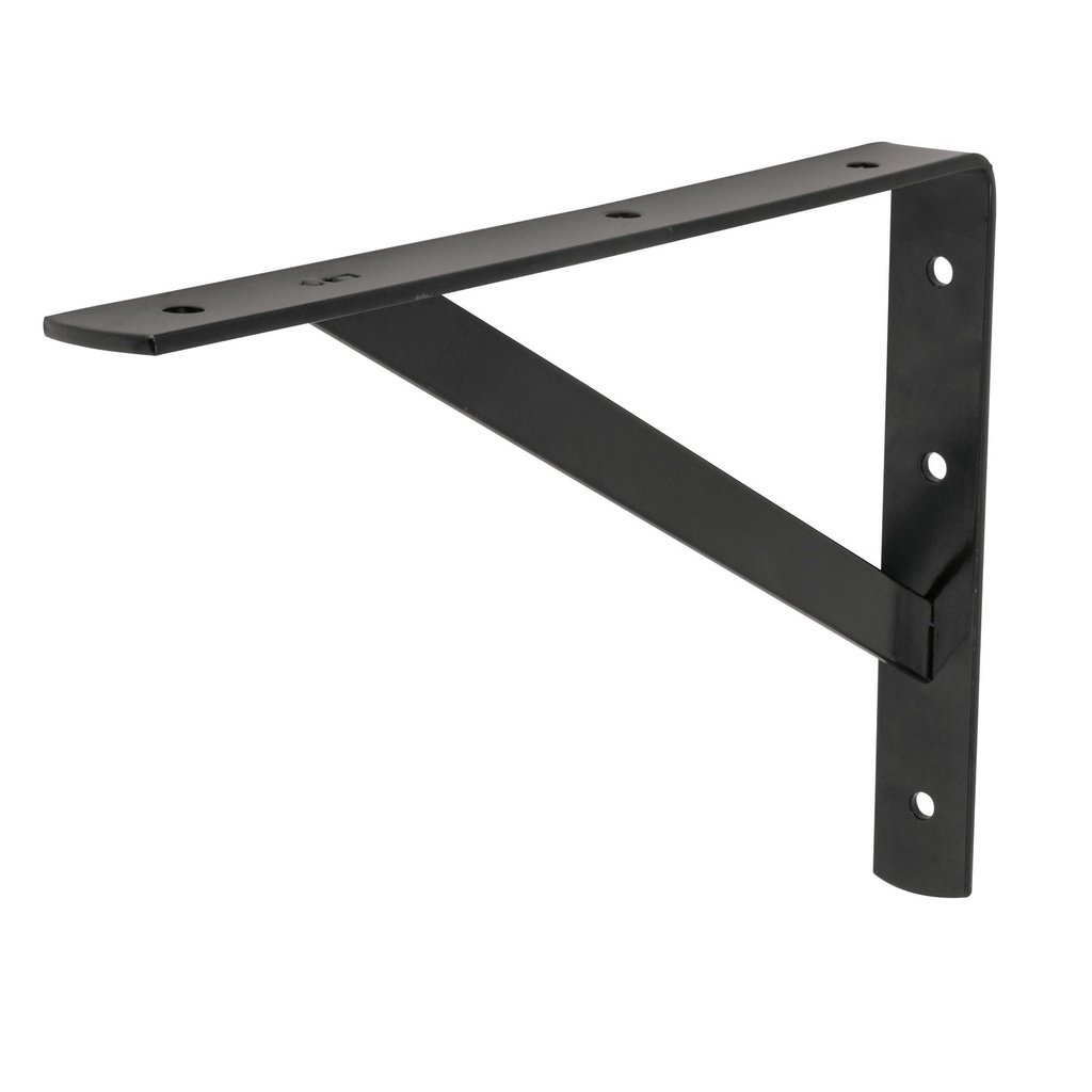 Truper Shelf Bracket Heavy Duty - Black 8”x12” 