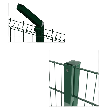 Square Fence Posts 7' x 6" W/ Single Fence Arm 60 x 60mm