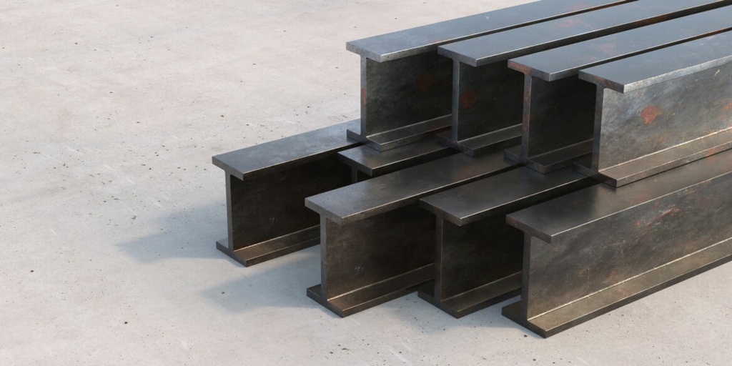 Steel I Beam  100 2 x 4 x 20"