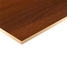 MDF Melamine Board 2 Sides - Teak 4 x 8 x 1/4" (6mm)