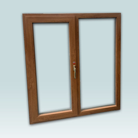 UPVC Window Casement - Plain Coffee & Wood Grain W2 36"H x 48"W (Double)