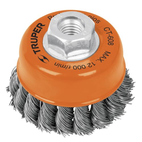 Truper Twisted Cup Brush 3” x 5/8"