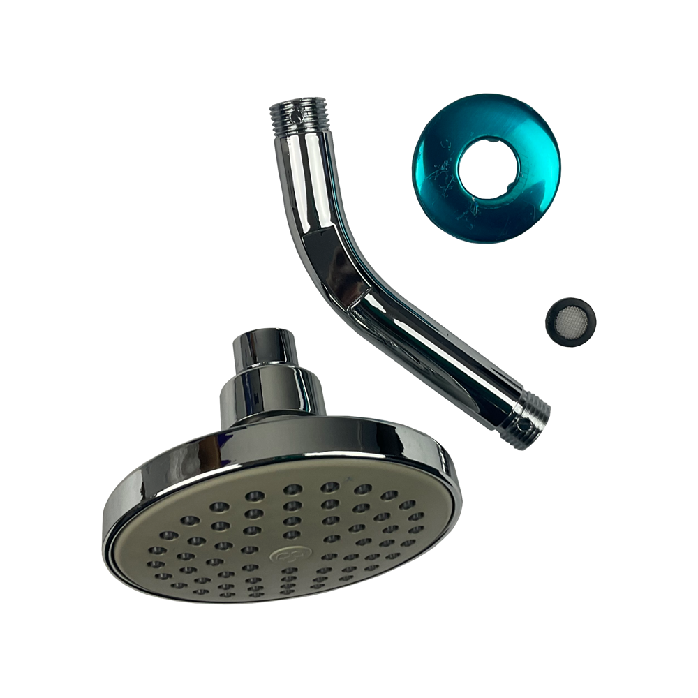 Griven Round Shower Head W/ Arm & Flange