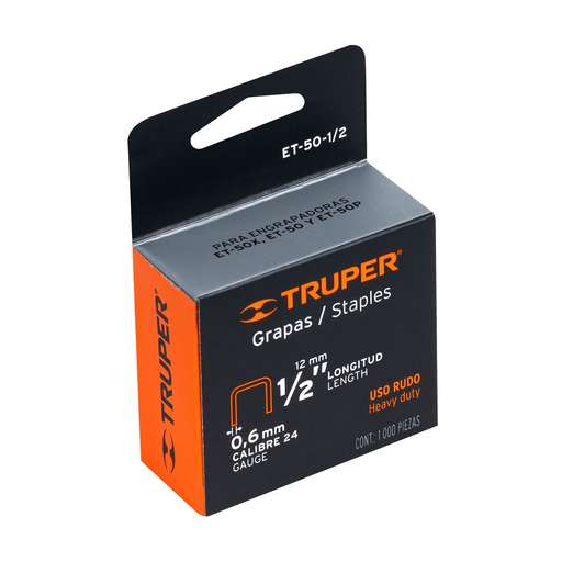 Truper Zinc Staple F/Et50 1/2” 