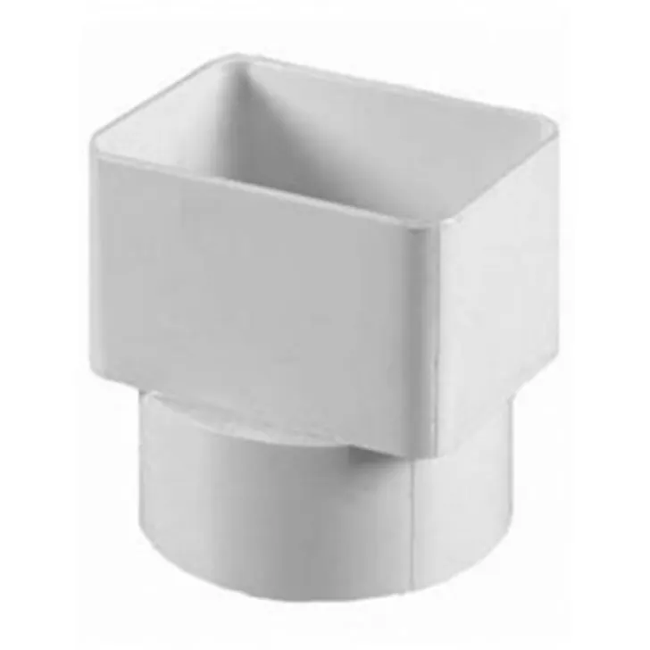 PVC Sq/Rd Adaptor 3" x 3" 